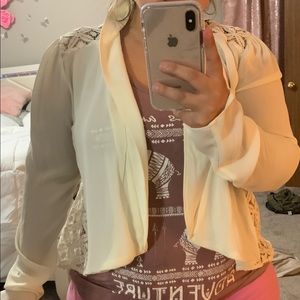 Cream cover up size large